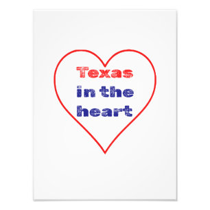 Texas In The Heart Photo Print