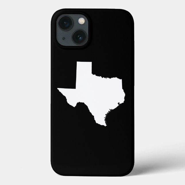 Texas in White and Black Case-Mate iPhone Case (Back)