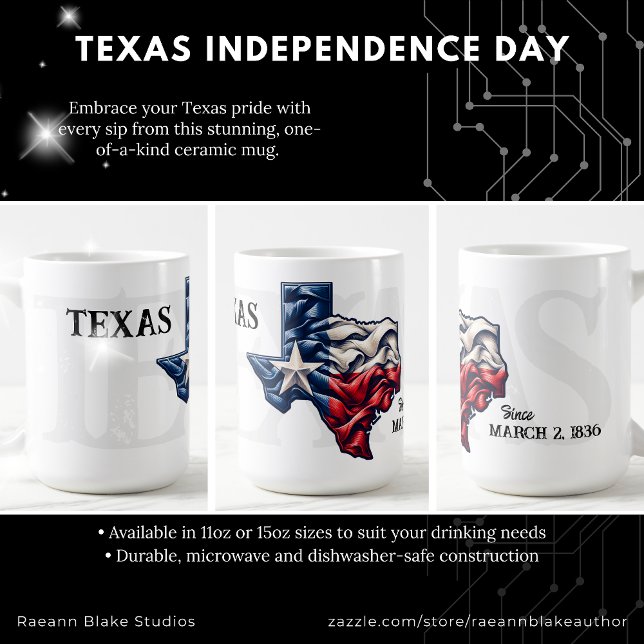 Texas Independence Day Ceramic Mug (Creator Uploaded)