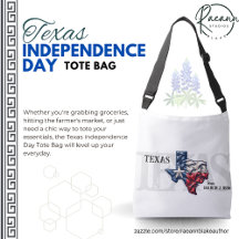 Texas Independence Day Tote Bag