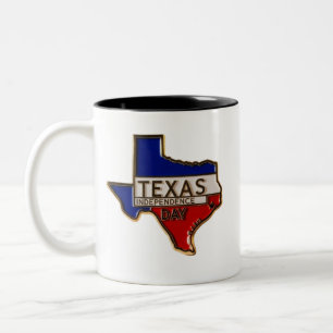 Texas independence day-Two-Tone Mug