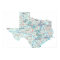 Texas Interstate Map Print