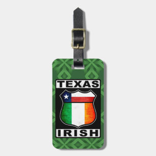 Texas Irish American Baggage Tag