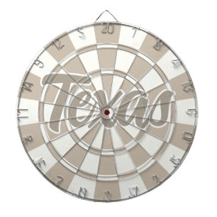 Texas Khaki And White editable text Dartboard