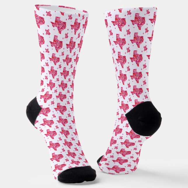 Texas Kisses Socks (Angled)