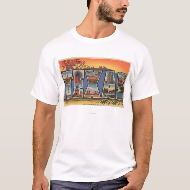 Texas (Land of the Modern Pioneer) T-Shirt (Front)