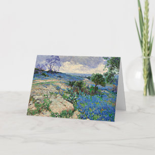Texas Landscape with Bluebonnets, fine art Card