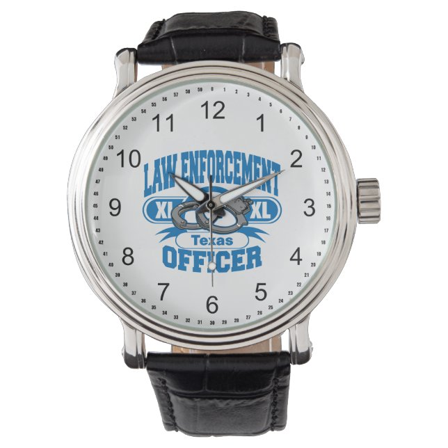 Texas Law Enforcement Officer Handcuffs Watch (Front)
