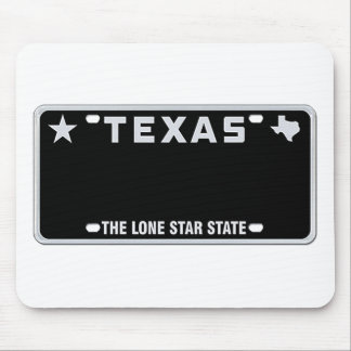 Texas License Plate Mouse Pad