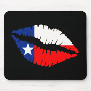 Texas Lips Mouse Pad
