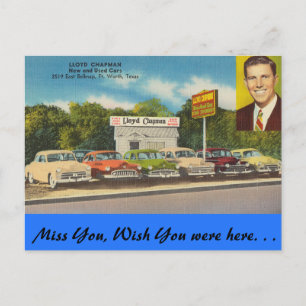 Texas, Lloyd Chapman Auto, Fort Worth Postcard