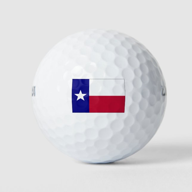 Texas Lone Star Flag Golf Balls (Front)