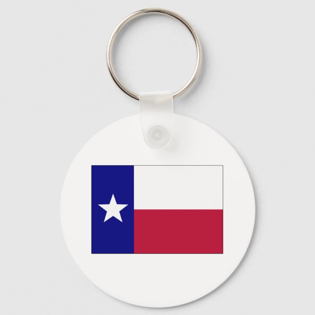 Texas Lone Star Flag Keychain (Front)