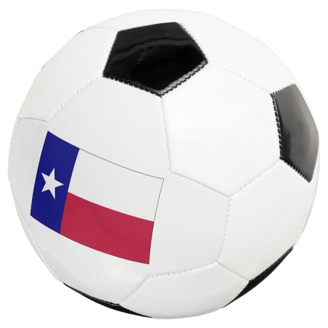 Texas Lone Star Flag Soccer Ball (Three Quarter)