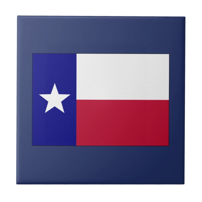 Texas Lone Star Flag Tile (Front)