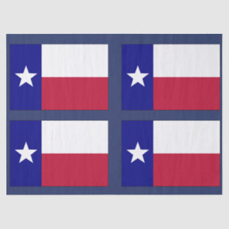 Texas Lone Star Flag Tissue Paper