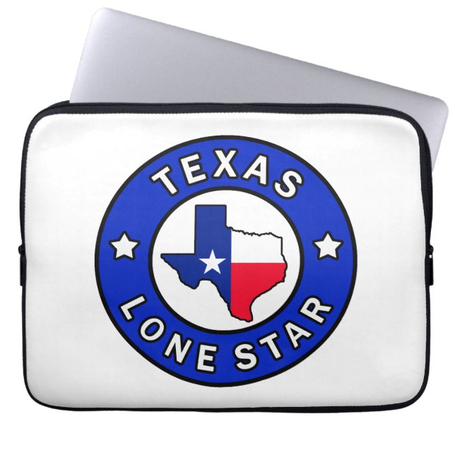Texas Lone Star Laptop Sleeve (Front)