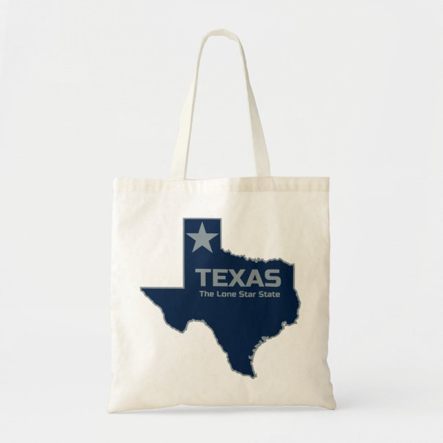 Texas Lone Star State Design Tote Bag (Front)