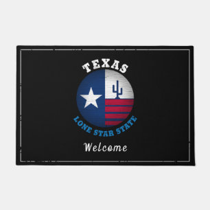TEXAS LONE STAR STATE FLAG DOORMAT