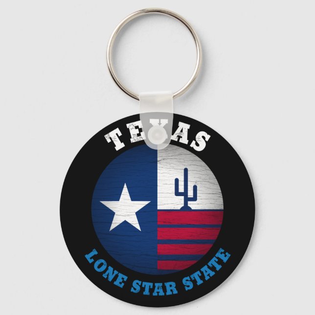TEXAS LONE STAR STATE FLAG KEYCHAIN (Front)
