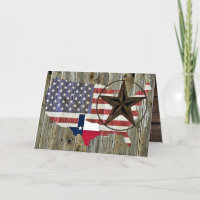 Texas Lone Star State Flag Map