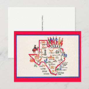 Texas - Lone Star State Postcard 