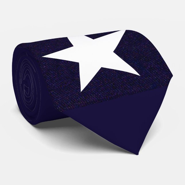 Texas Lone Star Tie (Rolled)