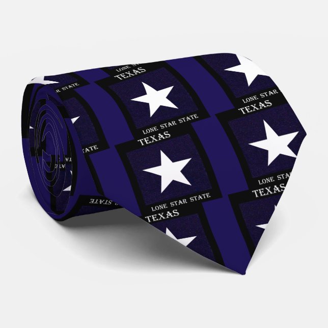 Texas Lone Star Tie (Rolled)