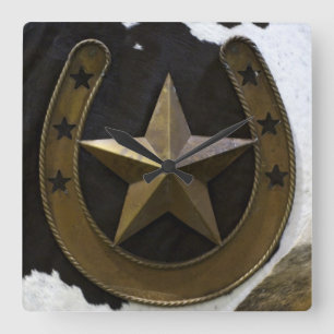 Texas Lone Star Wall Clock