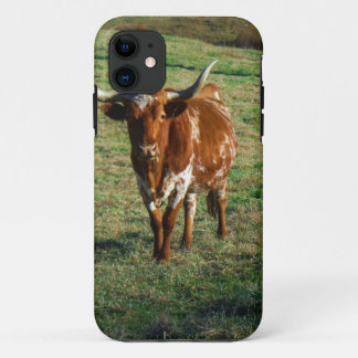 Texas Longhorn Cattle Cow Photo Rustic iPhone 11 Case