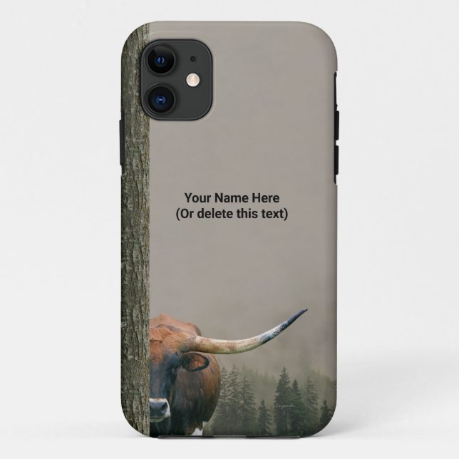 Texas Longhorn Cell Phone Case - iPhone 11 Case (Back)