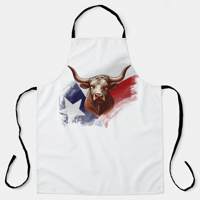 Texas longhorn cow apron (Front)