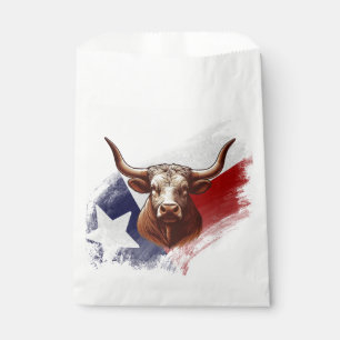 Texas longhorn cow favour bag