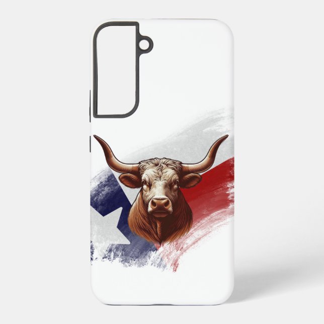 Texas longhorn cow samsung galaxy s22+ case (Back)