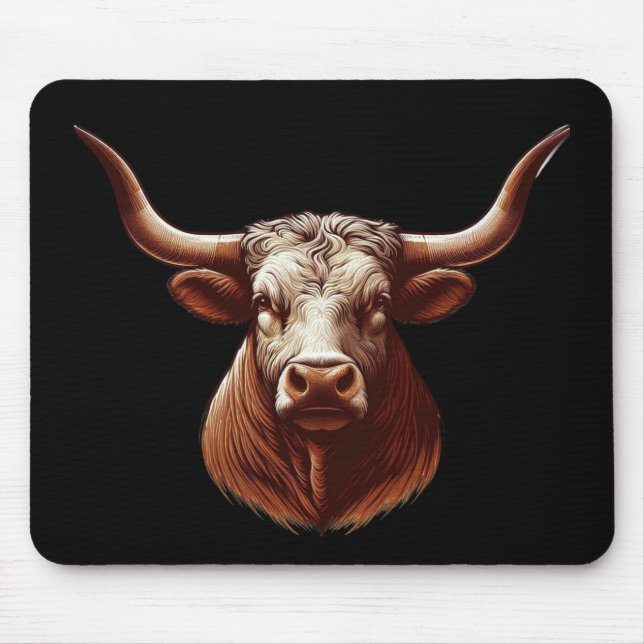 Texas Longhorn Mouse Pad (Front)