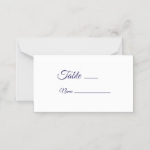 Texas Longhorn Wedding Folded Place Card