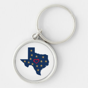 Texas Love and Shining Stars in the Lone Star Stat Keychain