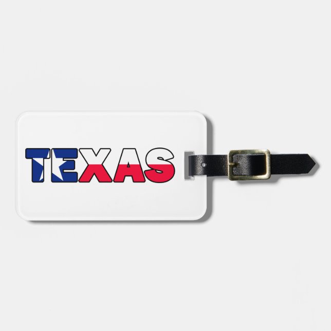 Texas Luggage Tag (Front Horizontal)