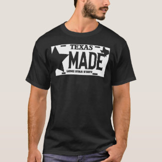 Texas Made Lone Star License Plate T-Shirt