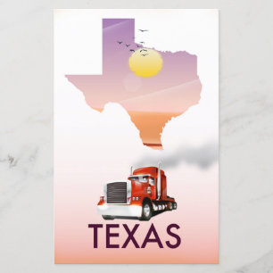 Texas Map Big Rig