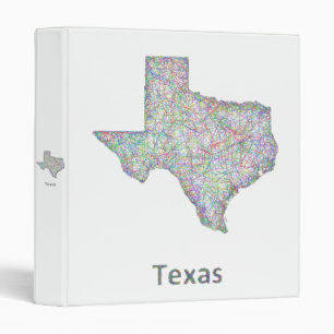 Texas map binder