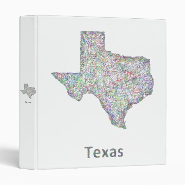 Texas map binder (Front/Spine)