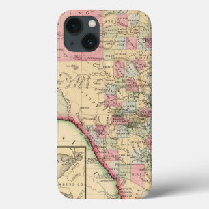 Texas Map by Mitchell iPhone 13 Case