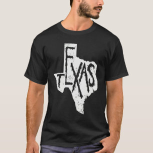 Texas Map Outline State of USA T-Shirt