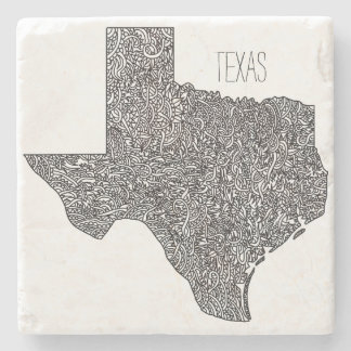 Texas Map Stone Coaster