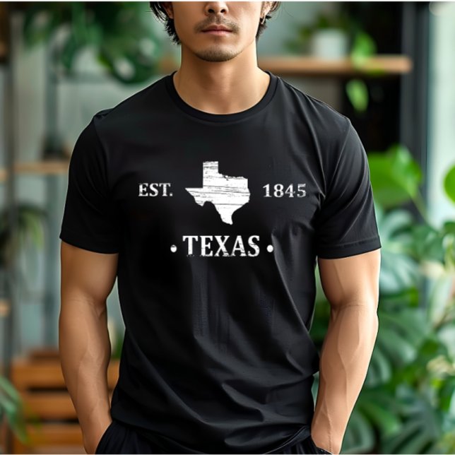Texas map white the lone star state T-Shirt (Creator Uploaded)