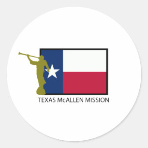 TEXAS McALLEN MISSION LDS CTR Classic Round Sticker