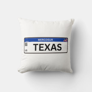 Texas Mercosur Throw Pillow