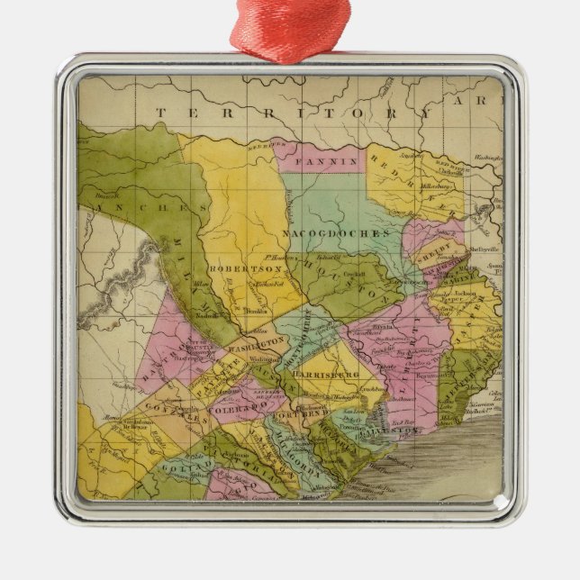 Texas Metal Ornament (Front)