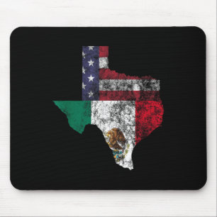 Texas Mexico American Flag Cinco De Mayo Mexican T Mouse Pad